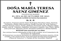 María Teresa Sáenz Giménez